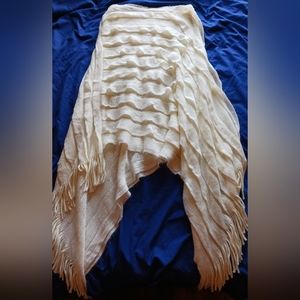 Vintage Cream Poncho